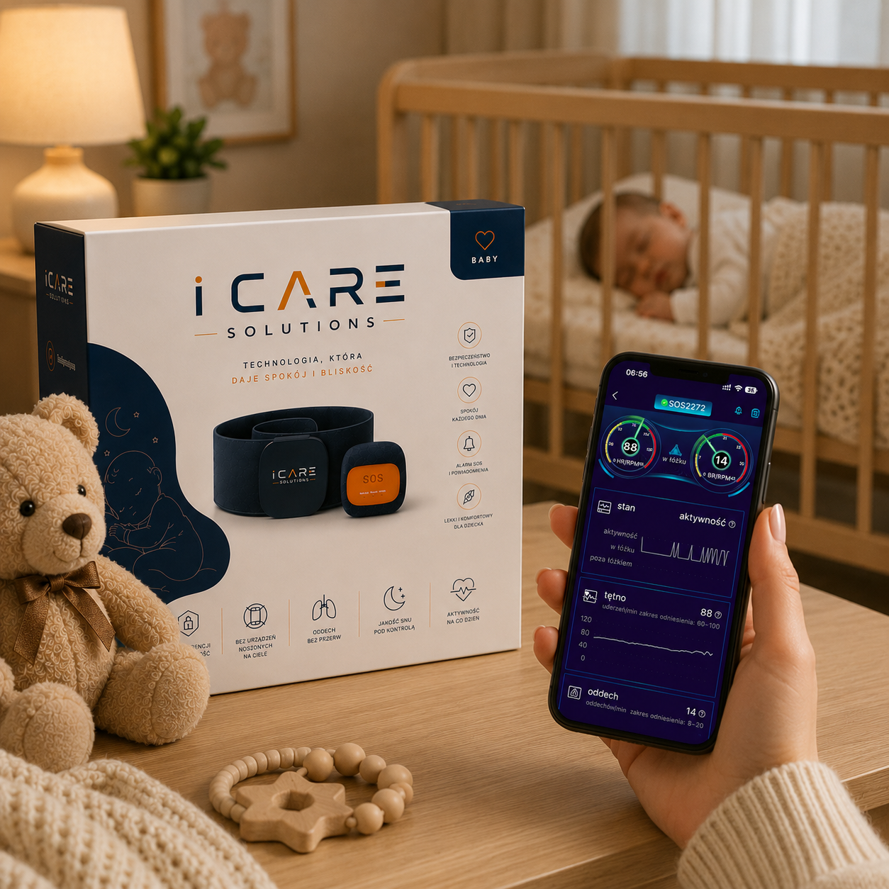 i-CARE BABY – Inteligentny monitoring snu i bezpieczeństwa dziecka
