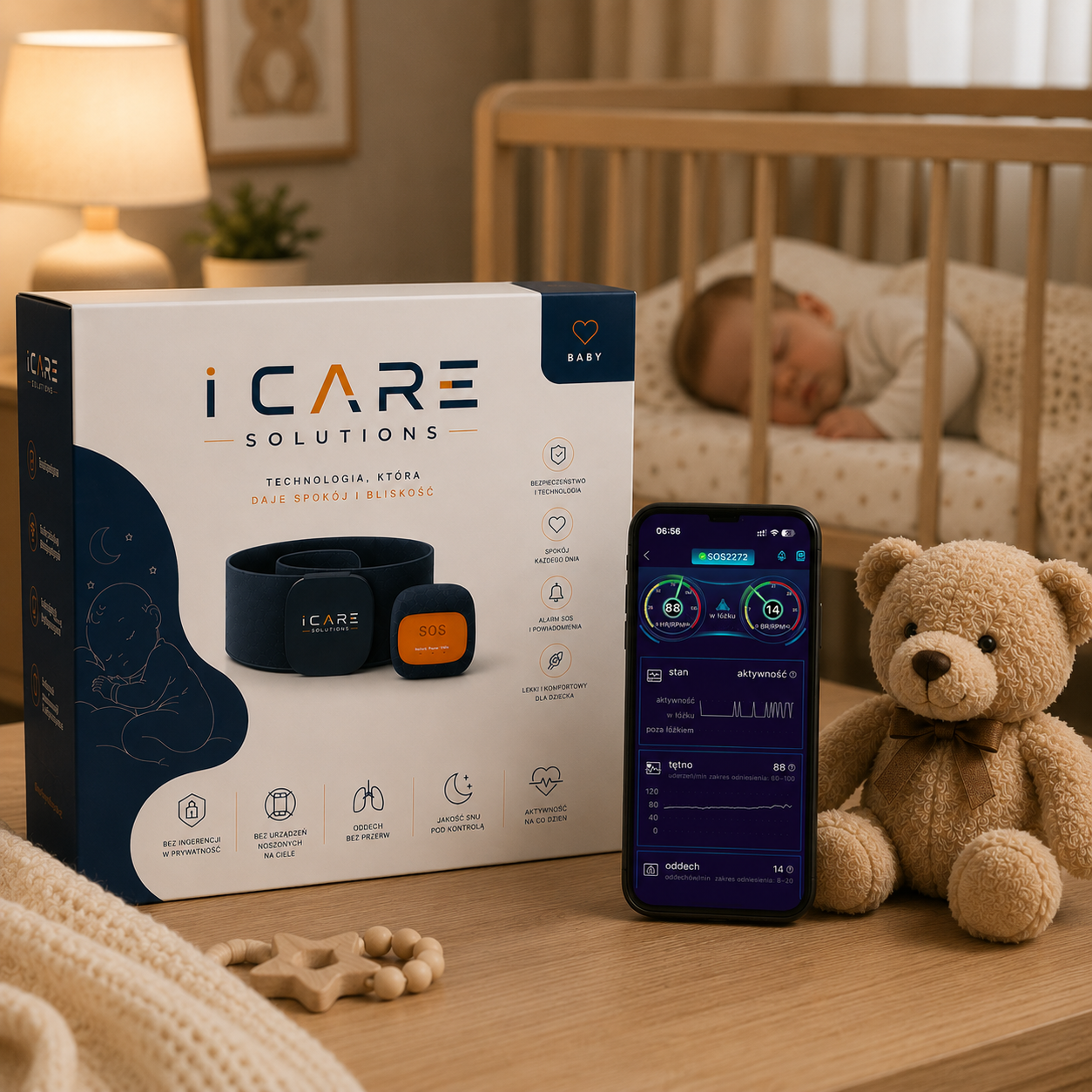 i-CARE BABY – Inteligentny monitoring snu i bezpieczeństwa dziecka