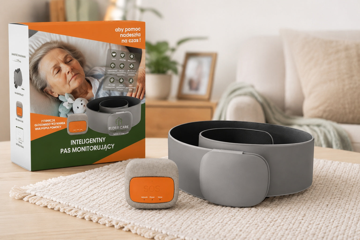 Nocny opiekun - CARE ONE pas monitorujący care solutions